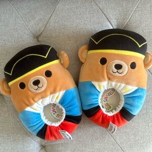 Squishmallows Kids Slippers Plush Braven Nutcracker Bear